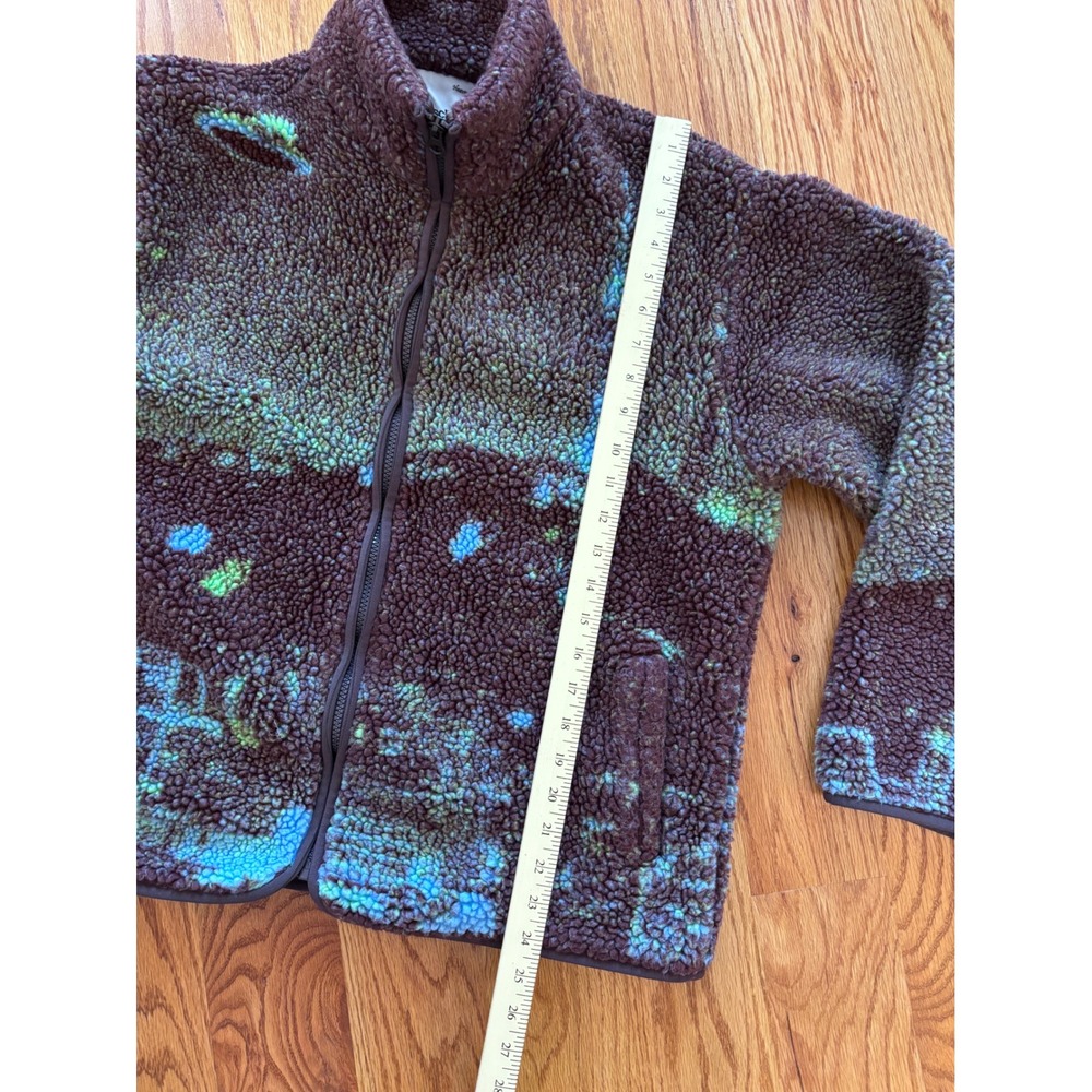 Sundae School Namsan Tower Fleece Jacket Multicolor Alien Space Zip Up Mens M‎ - Picture 8 of 13
